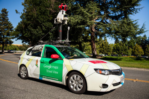 Google Street View cars equipped with Aclima's mobile sensing platform map a range of pollutants which can affect human health or climate change. (Photo: Business Wire)