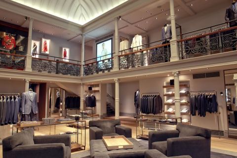 Soraa lamps illuminate the beautiful interior of the Gieves & Hawkes flagship store in London. (Photo: Business Wire)