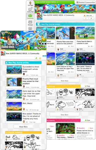 Miiverse, the free family-friendly service that lets players communicate with other Nintendo players around the world, just got a redesign. (Photo: Business Wire)