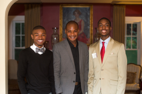 Greenhouse Scholars welcomes Bashel Lewis (l) and Amadou Bah (r) along with Charles Ellis (not pictured) as the first class of Scholars from Georgia. Alhassan Kamara (center) is a graduate of the program. (Photo: Business Wire)