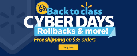 Back to Class Cyber Days at Walmart.com (Graphic: Business Wire)