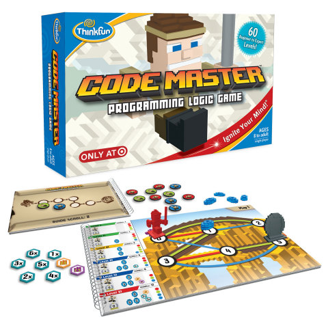 Code Master by ThinkFun is a puzzle board game that takes kids on the ultimate coding adventure, solving 60 fun puzzles while learning coding logic - no computer required. (Photo: Business Wire)