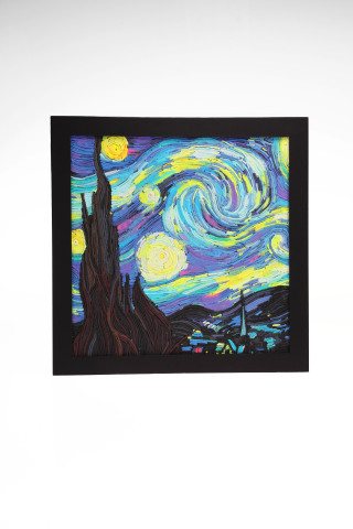 To celebrate Art Appreciation Month this August, Hasbro Inc. and its DOHVINCI brand have reimagined some of history’s most iconic works of art, including “The Starry Night” by Vincent van Gogh. Created using only DOHVINCI design compound, this impressive piece of art might even be mistaken for the real thing! Be sure to visit the PLAY-DOH Facebook page to view all six DOHVINCI designs: Facebook.com/PlayDoh. (Photo: Business Wire)