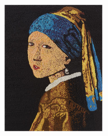 A timeless oil painting by Johannes Vermeer gets a fresh look from Hasbro, Inc.’s DOHVINCI brand! This take on the “Girl with a Pearl Earring” is created using only DOHVINCI design compound, and is one of six works of art recreated by the DOHVINCI brand in recognition of Art Appreciation Month this August. To view the full DOHVINCI gallery, visit Facebook.com/PlayDoh. (Photo: Business Wire)