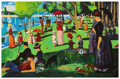 Hasbro Inc. and its DOHVINCI brand have recreated six famous works of art in honor of Art Appreciation Month this August, including a detailed DOHVINCI version of the “A Sunday Afternoon on the Island of La Grande Jatte” painting by Georges Seurat. More than 250 DOHVINCI deco pops were used to recreate the pointillism in this classic painting! To see the other DOHVINCI masterpieces, visit Facebook.com/PlayDoh (Photo: Business Wire)