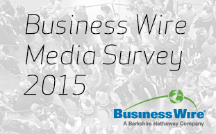 Business Wire 2015 Worldwide Media Survey (Graphic: Business Wire)