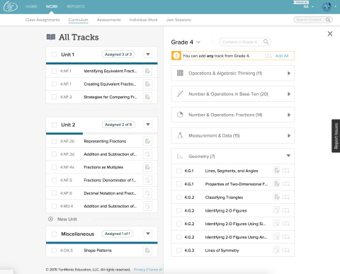 Image of TenMarks Teacher Curriculum Mapping to Pacing Guide (Graphic: Business Wire)