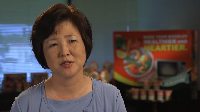 Linda Chung, Marketing Executive, Nissin, and Diane Elder, Food Stylist, talk about Nissin Cup Noodles
