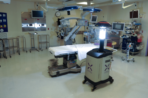 Nicklaus Children's Hospital is using a Xenex germ-zapping robot, the most advanced disinfection technology available, to further enhance the cleanliness of its operating rooms. (Photo: Business Wire)