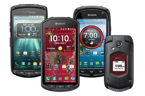 The introduction of rugged, affordable smartphones like Kyocera's DuraForce, Brigadier and TorqueXT, along with its Dura Series feature phones, is helping many companies reduce the overall total cost of ownership and ensure the productivity of their workforces. (Photo: Business Wire)