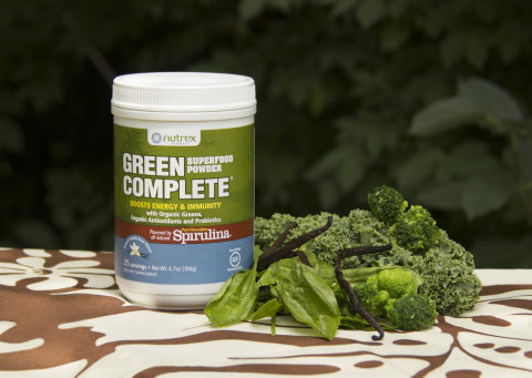Green Complete Superfood Powder is designed to naturally boost energy and immunity. The new blend allows greens fans to get their full three gram serving of Hawaiian Spirulina in a certified gluten-free and grass free combination. (Photo: Business Wire)