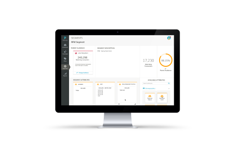 A screenshot of the segmentation capabilities on the Persio platform. (Photo: Business Wire)