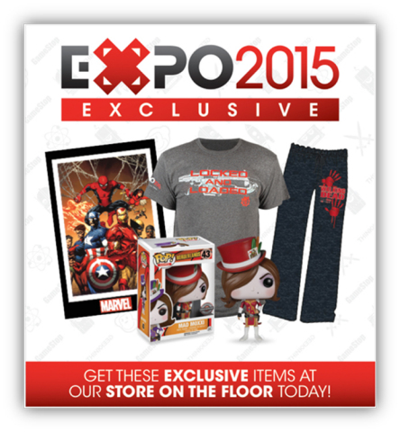 Purchase Exclusive Collectibles, Apparel, & More in the Thinkgeek Store at the GameStop EXPO 2015 (Photo: Business Wire)