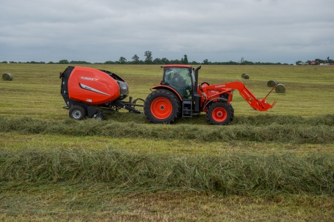 Kubota introduces new M6-Series utility tractors with four models that are performance-matched with Kubota's full line of hay tools. (Photo: Business Wire)