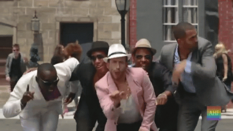 "Downtown Funk" music video parody by AIDS Healthcare Foundation (AHF)(Photo: Business Wire)