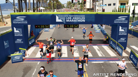 Skechers Performance Los Angeles Marathon Finish Line (Artist Rendering) (Photo: Business Wire)