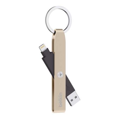 The MIXIT Lightning to USB Keychain has a sleek, structured aluminum body and can easily be slipped onto a keychain. (Photo: Business Wire)