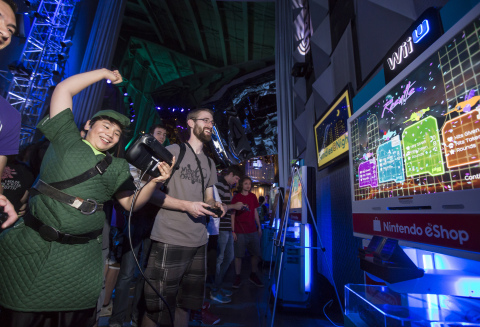 In this photo provided by Nintendo of America, Benji Schlemmer of Burien, Wash., has fun playing Starwhal from Breakfall at Nindies@Night, an exclusive Nintendo event at EMP Museum in Seattle on Aug. 27, 2015. The free event featured a presentation from “Nindie” developers, many different playable games for Wii U and Nintendo 3DS, multiplayer competitions and giveaways.