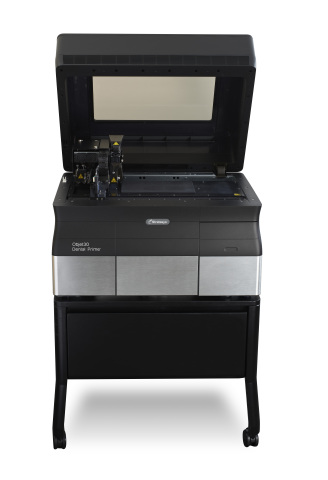 The compact, versatile Objet30 Dental Prime 3D Printer brings affordable digital dentistry to smaller dental and orthodontic labs. (Photo: Stratasys Ltd.)
