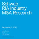 View research highlights from the Schwab RIA Industry M&A Research