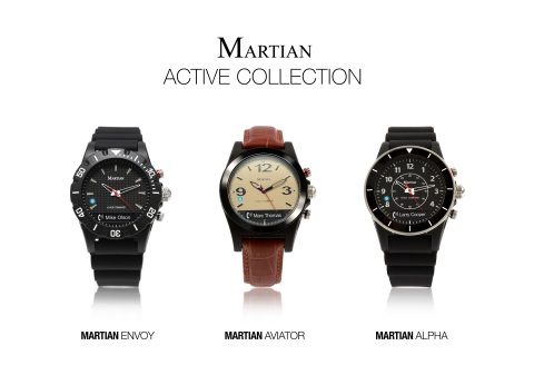 Martian Watches Active Collection Now Available at Bloomingdale's. (Photo: Business Wire)
