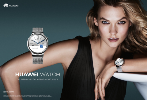 Huawei Watch Mario Testino Karlie Kloss (Photo: Business Wire)
