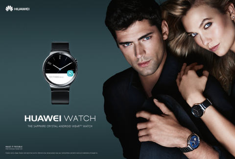 Huawei Watch Mario Testino Sean O'Pry and Karlie Kloss (Photo: Business Wire)