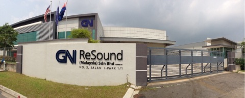 GN ReSound's new 5,000 square meters manufacturing and distribution facility in Kulaijaya, Johor, Ma ... 