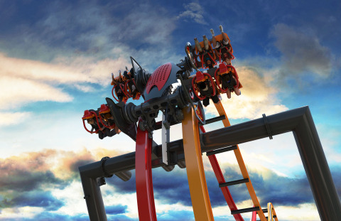 In 2016, Six Flags Great Adventure will debut Total Mayhem, a 4-D free-fly coaster that flips riders at least six times during this next-generation thrill ride adventure. (Photo: Six Flags Great Adventure)