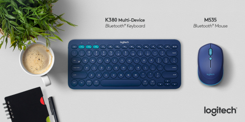 Logitech introduced the Logitech® K380 Multi-Device Bluetooth® Keyboard and the Logitech® M535 Bluetooth® Mouse (Graphic: Business Wire)