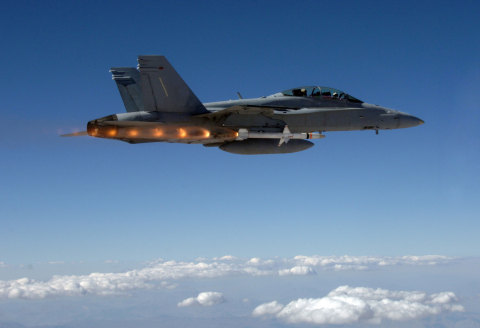 Orbital ATK's AARGM Being Launched from U.S. Navy F/A-18D Hornet (Photo: Business Wire)