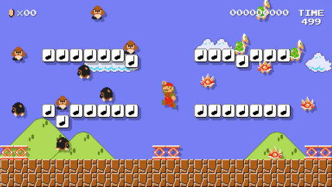 The Super Mario Maker game is available exclusively for the Wii U console on the 11th of September. (Photo: Business Wire)
