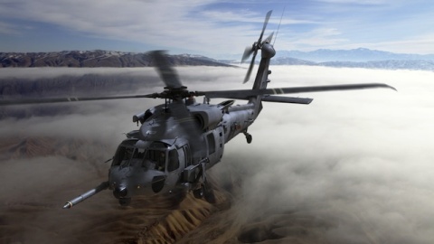 Rockwell Collins has been selected by Sikorsky for the U.S. Air Force Combat Rescue Helicopter (shown here) program. Rockwell Collins will provide state-of-the art avionics and mission equipment to the next generation of combat rescue helicopters, including the cockpit flight and mission display system, navigation radios and the advanced ARC-210 V/UHF communication system. Image courtesy of Sikorsky.