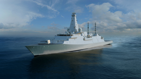 BAE Systems has confirmed its selection as preferred bidder by the U.K. Ministry of Defence to provide the MIFS Integrated Gunnery System for the Type 26 Global Combat Ship. (Graphic: BAE Systems)