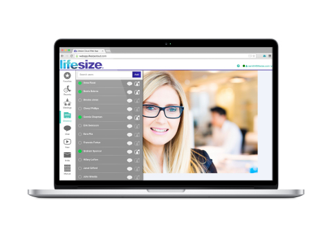 Lifesize Cloud Web App redefines web conferencing by providing access to Lifesize Cloud’s robust, collaborative environment – including HD video, chat and screen sharing for all – without requiring any software downloads. (Photo: Business Wire)