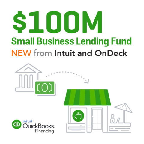 Intuit and OnDeck to Launch $100M Small Business Lending Fund (Graphic: Business Wire)