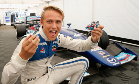 To celebrate the launch of Skylanders SuperChargers, Skylanders was the official partner of Carlin racing champion Max Chilton for the season finale of Indy Lights Presented by Cooper Tires at Laguna Seca on September 12-13. (Photo: Business Wire)