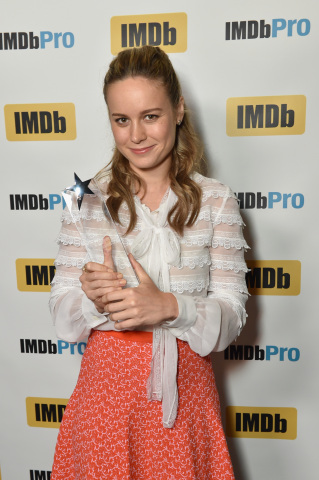 Brie Larson, star of ROOM, receives the IMDb STARmeter Award at the 2015 Toronto International Film Festival on Sept 14, 2015. (Photo: Business Wire)