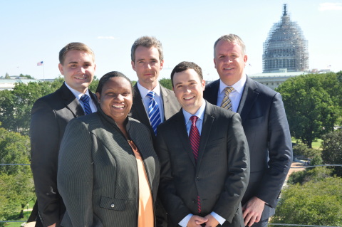 Media General's Washington D.C. Bureau team. Left to right: Alex Schuman, Danielle Gill, Chance Seales, Mark Meredith Jim Osman. (Photo: Business Wire)