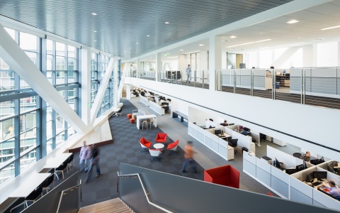 State-of-the-art facility provides a unique "open space" design that encourages employee interaction and creativity.  (Photo: Business Wire)