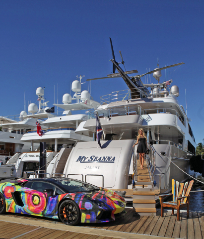 Featuring $4 billion worth of superyachts, boats of all kinds and cutting-edge technology and products across more than three million square feet of exhibit space, the Fort Lauderdale International Boat Show's exhibits include "yacht toys" such as personal submarines, water jet packs, helicopters and an impressive display of exotic automobiles. (Photo: Forest Johnson)