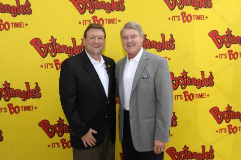 Clifton Rutledge, Bojangles' President and CEO with ACC Commissioner John Swofford. (Photo: Bojangles')
