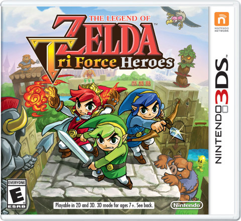 Form a legendary trio with your friends and tackle dungeons and boss battles together in The Legend of Zelda: Tri Force Heroes, coming to the Nintendo 3DS family of systems on Oct. 23. (Photo: Business Wire)