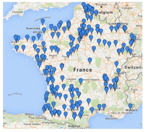 Altierre's technology is installed and working in more than 200 cities in France. (Graphic: Business Wire)