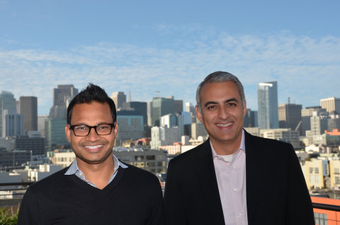 AppDynamics founder, executive chairman and chief strategist Jyoti Bansal on left, and the company's new chief executive officer David Wadhwani on right. (Photo: Business Wire)