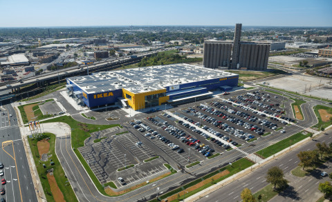 The 380,000 square-foot IKEA St. Louis is located on 21 acres along Interstate-64 at Vandeventer Avenue, in Midtown’s Cortex Innovation Community. (Photo: Business Wire)