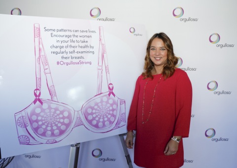 Actress and breast cancer survivor, Adamari López joins Procter & Gamble's Orgullosa Breast Cancer Awareness initiative #OrgullosaStrong at Miami Beach Women's Club on Thursday, October 1 in Miami to discuss the importance of the early detection of breast cancer. Visit Facebook.com/Orgullosa for more information. (Photo by BlindLight Studio)