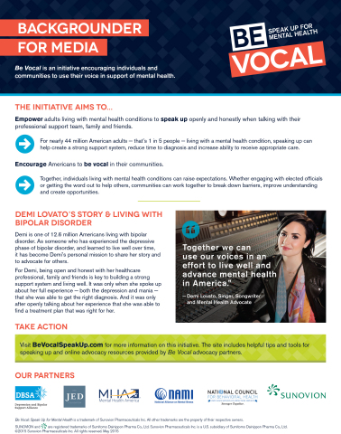 Be Vocal Backgrounder for Media (Graphic: Business Wire).
