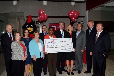 Cardinal Community Fund Check Presentation to FACETS (Photo: Mattox Photography)