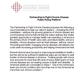 Partnership to Fight Chronic Disease Public Policy Platform
